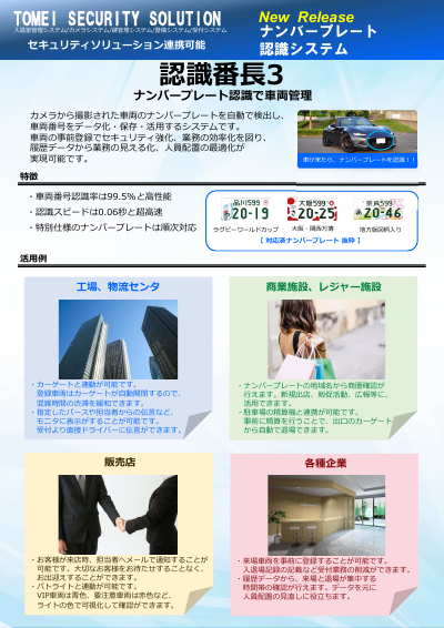 車番認識 認識番長3